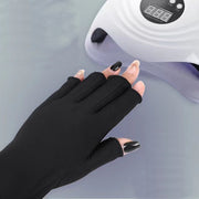 ネイル用UVカットグローブ UVカット手袋 両手用 ネイルアート用品 ネイルグローブ ジェルネイル UVライト対策 指なし 保護 紫外線対策