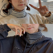 つけ襟 付け襟 レディース 女性 タートルネック ハイネック フェイクレイヤード 重ね着 つけ衿 首 肩 背中 温活 首元 冷え対策  シワ隠し  重ね着 ボーダー 無地 カジュアル シンプル おしゃれ かわいい モノトーン シック ブラック ホワイト 白 黒 プレゼント