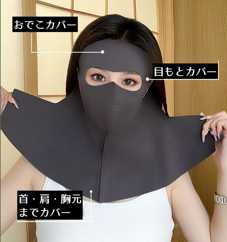 フェイスカバー フェイスマスク ネックカバー 女性 夏 接触冷感 商品画像4
