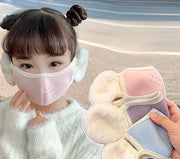 耳当て一体型マスク 耳あて 耳カバー マスク 一体型 イヤーマフ キッズ 子供 あったか 暖かい 防寒グッズ ウォーマー イヤーウォーマー 通学 通気性 寒さ対策 防風