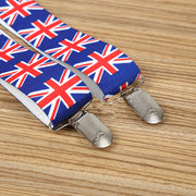 サスペンダー 大人用 ユニセックス レディース メンズ 国旗柄 イギリス フォーマル かわいい おしゃれ お出かけ 結婚式 プレゼント ファッション小物 男性用 女性用