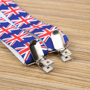 サスペンダー 大人用 ユニセックス レディース メンズ 国旗柄 イギリス フォーマル かわいい おしゃれ お出かけ 結婚式 プレゼント ファッション小物 男性用 女性用