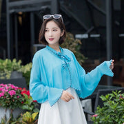 袖付きストール ケープ風 ショール レディース プルオーバー シフォン 透け感 リボン ボレロ風 おしゃれ 女性用 婦人用 日除け 紫外線対策 UV対策 日焼け対策 運転 ドライブ お出かけシーン