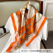 スカーフ レディース 女性 正方形 70 70cm シルク調 春 秋 薄手 おしゃれ 上品 日焼け防止 UVケア デザイン豊富