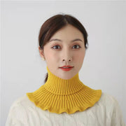 付け襟 つけ襟 タートルネック ニット ネックウォーマー リブ レディース 女性 重ね着風 レイヤード風 着ぶくれしない 無地 単色 シンプル 防寒 暖かい 冬 お洒落 おしゃれ 大人女子 婦人 ファッション小物