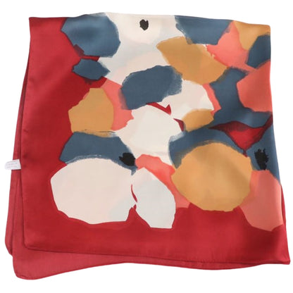 スカーフ 70×70cm レディース 女性 婦人用 ファッション小物 水墨×レッド バリエーション画像
