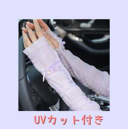 アームカバー ハンドカバー UVカット レディース 女性用 日焼け防止 商品画像4