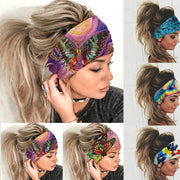 ヘッドバンド ヘアバンド ターバン レディース メンズ 男女兼用 ファッション小物 ヘアアクセサリー 柄物 プリント 幅広 スポーツ 汗止め 蝶 オルテガ柄 ひまわり 向日葵