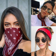 バンダナ スカーフ ハンカチ 大判 54cm ユニセックス 男女兼用 メンズ レディース キッズ ペイズリー柄 正方形 スクエア 四角 カラバリ豊富