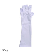 UVカットグローブ ハンドケア用品 日焼け予防 日焼け対策 ジェルネイル 両手用 紫外線カット UVカット ネイルケアグッズ ネイルケア用品 手袋 グローブ ネイルアート用品 ネイルグローブ 指先なし 腕カバー ロングタイプ ショートタイプ 指出し 白