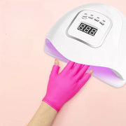 UVカットグローブ ネイル用グローブ 1ペア 両手用 左右セット 指先なし 手袋 ネイルケア用品 ショート丈 セルフネイル ネイルアート UVライト対策 紫外線対策 便利 5本指