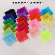 リトミックスカーフ 60×60cm 単品 1枚 キッズ 子供 子ども シフォン 薄手 正方形 無地 単色 ダンス ステージ 発表 お遊戯 リズム遊び カラフル
