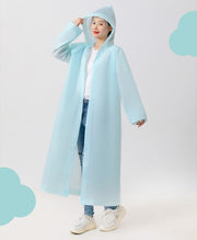 レインコート カッパ 雨合羽 雨具 男女兼用 レディース メンズ 無地 シンプル フード付き 前ボタン アウトドア レジャー 通勤 通学 レインウェア レイングッズ