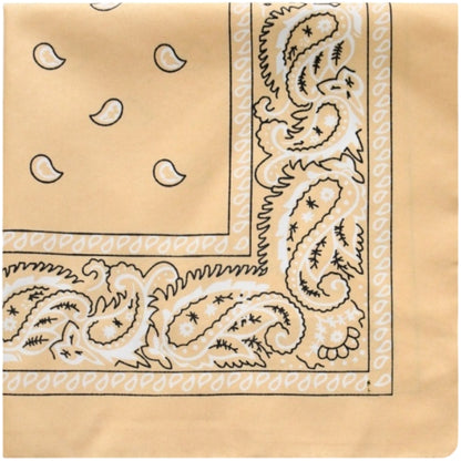 バンダナ ユニセックス メンズ 男性 レディース 女性 ベージュ バリエーション画像