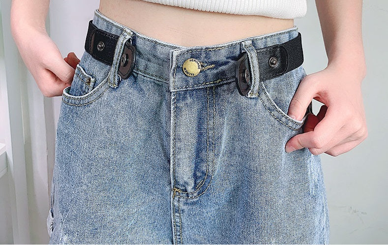 ベルト ノーバックル バックル無し ゴムベルト レディース 女性 商品画像5
