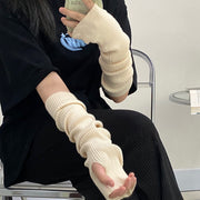 アームウォーマー アームカバー レディース 女性 婦人 服飾小物 ファッション小物 リブ フェイクファー 無地 単色 シンプル かわいい おしゃれ 指なし手袋 手首 防寒 日焼け対策