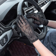 手袋 レースグローブ レディース 婦人用 メッシュ クモの巣 スパイダー 日よけ 紫外線対策 ハロウィン 衣装 ダンス パーティー コスプレ 運転 シースルー おしゃれ かっこいい かわいい ファッション小物