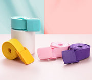 ガチャベルト GIベルト メンズ レディース キャンバス プラスチックバックル 穴なし ロング 幅広ワイド 無段階調整スライド式