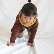 マフラー キッズ 子ども用 子供用 女の子 男の子 ファッション雑貨 防寒具 ニット 手編み風 タグ 英語 アルファベット 無地 ブラック ピンク グレー シンプル カジュアル 暖かい 秋 冬