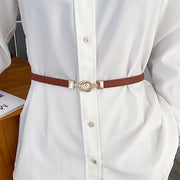 ベルト レディース 女性用 無地 レザー調 フェイクレザー だるまひっかけ 金具 定番 細め おしゃれ シンプル お出かけ オフィス フォーマル 通勤 ビジネス ウェストマーク 婦人用 女の子 黒 ブラウン ベージュ キャメル