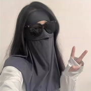 日焼け防止フェイスカバー フェイスマスク ネックカバー レディース 女性 目出し 通気孔付き 日焼け防止 UVケア 熱中症対策 日よけマスク 紫外線カット 無地 シンプル おしゃれ 自転車 ガーデニング ランニング ジョギング ゴルフ ファッション小物