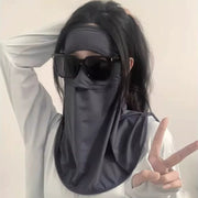 日焼け防止フェイスカバー フェイスマスク ネックカバー レディース 女性 目出し 通気孔付き 日焼け防止 UVケア 熱中症対策 日よけマスク 紫外線カット 無地 シンプル おしゃれ 自転車 ガーデニング ランニング ジョギング ゴルフ ファッション小物