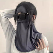 日焼け防止フェイスカバー フェイスマスク ネックカバー レディース 女性 目出し 通気孔付き 日焼け防止 UVケア 熱中症対策 日よけマスク 紫外線カット 無地 シンプル おしゃれ 自転車 ガーデニング ランニング ジョギング ゴルフ ファッション小物