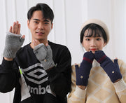 手袋 2way グローブ 指なし ミトン ハーフフィンガー レディース 女性 メンズ 男性 シンプル 英字ロゴ もこもこ ふわふわ カジュアル 暖かい あったか 防寒 プレゼント ギフト 婦人用 紳士用 男女兼用 ユニセックス ファッション小物 冬