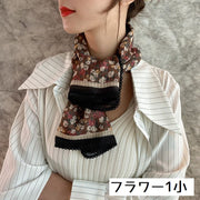 スカーフ 正方形 90cm レディース 大判 襟元 首元 花柄 バッグスカーフ ファッション小物 日焼け対策 冷房対策 紫外線対策 首巻き ヘアアレンジ 上品 おしゃれ 大人女子 普段使い オフィス 外出 お出掛け 母の日 誕生日 プレゼント 贈り物