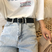 ベルト レディース 女性 ファッション小物 バックル 幅広 穴あき フェイクレザー 単色 無地 サイズ調節可 シンプル おしゃれ カジュアル ヘビロテ かわいい ベーシック 定番 お出かけ オフィス シック 黒 白 茶 カーキ