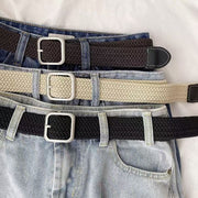 ベルト レディース メンズ 男女兼用 ユニセックス ピンバックル式 ピンバックルタイプ 100cm 黒 茶色 グレー ベージュ 帆布 キャンバス シンプル お出かけシーン 通勤 ファッション小物