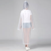 レインコート 雨具 カッパ レディース メンズ 女性 男性 男女兼用 レインウェア ファッション アウトドア 膝下丈 フード付き 前ボタン スナップボタン フード紐 長さ調節可能 防水 シアー 透け 半透明 無地 単色 シンプル 便利 雨 台風 備え 備蓄用品 かわいい お出かけ 散歩 運動 紫 白 黄 青 ローズ 黒 灰