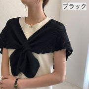 ショール ストール 肩掛け ニットストール ニットショール 差し込み レディース 女性 婦人用 かわいい おしゃれ フェミニン 冷え対策 ロングシーズン 羽織 シンプル 単色 大人女子
