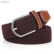 メッシュベルト 編みベルト レディース 女性 ファッション雑貨 無地 バイカラー トリコロール ブラック ネイビー ブラウン シンプル カジュアル かわいい キュート シンプル カントリー系