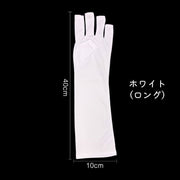 ネイル用UVカット手袋 UVカットグローブ 両手用 ネイルケア用品 指先なし ネイルグローブ 紫外線対策 ジェルネイル UVライト対策 ネイルライト対策 手袋 グローブ ロング ショート ブラック ホワイト 黒 白