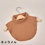付け襟 つけ襟 付けタートル タートルネック レディース 女性 重ね着風 レイヤード ボーダー しましま 単色 ストレッチ 伸縮性 あったか 暖かい