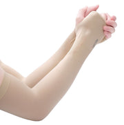 アームカバー 腕カバー 男女兼用 手袋 ロング UVカット 紫外線対策 日焼け防止 薄手 春夏 冷感 涼しい 指穴 運転 自転車