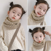 ネックウォーマー スヌード キッズ 子供用 女の子 男の子 ニット 防寒 防風 寒さ対策 暖かい あったか チェック柄 ひし形 カジュアル おしゃれ 冬 ファッション小物
