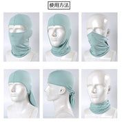 目出し帽 フェイスマスク フェイスカバー 10色 薄手 伸縮性 メンズ レディース 男女兼用 無地 紫外線対策 日焼け防止 ツーリング バイク アウトドア スキー スノーボード