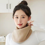 ネックウォーマー スヌード レディース メンズ 男女兼用 ユニセックス ボタン付き 無地 黒 カーキ色 オフホワイト 裏起毛 シンプル あったか もこもこ 防寒 お出かけシーン