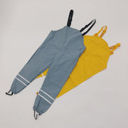 プレイウェア キッズ ベビー 子供服 レインパンツ お砂場着 遊び着 雨具 レインウェア サロペット 長ズボン 防水 撥水 無地