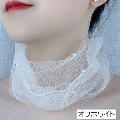 スカーフ ネックカバー レース レディース 首巻き かぶる 商品画像3