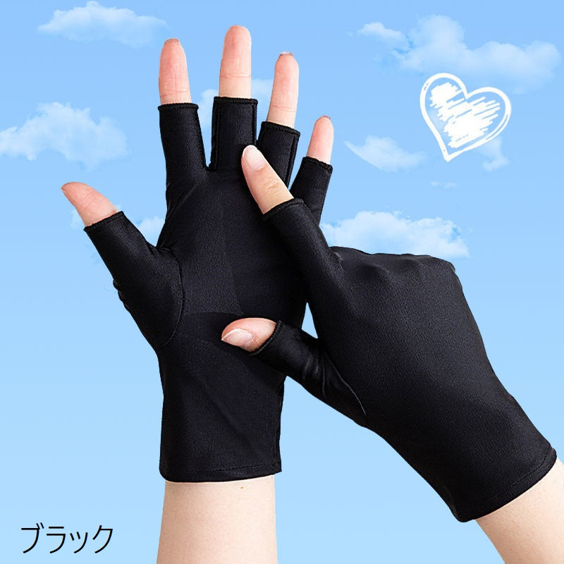手袋 指無し手袋 フィンガーレス グローブ レディース 女性 商品画像3