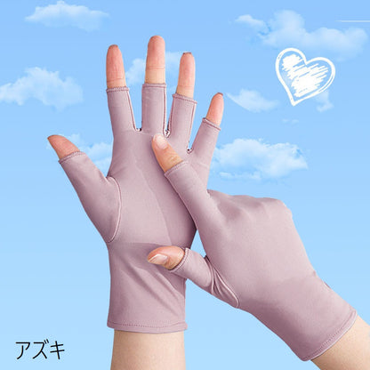 手袋 指無し手袋 フィンガーレス グローブ レディース 女性 商品画像5