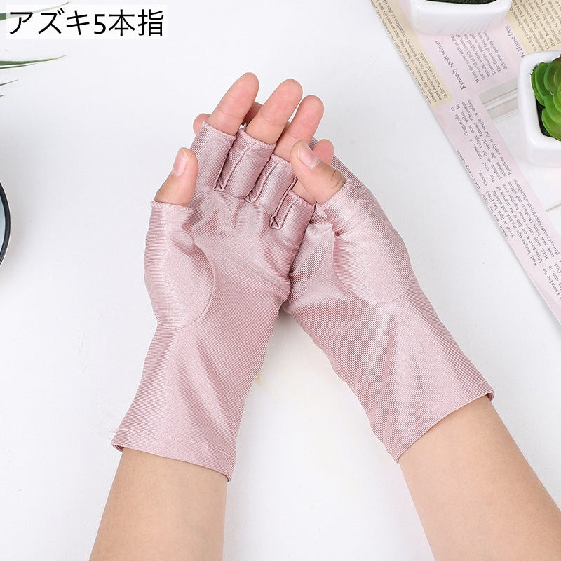 手袋 グローブ 指なし フィンガーレス 2本指 レディース 商品画像4