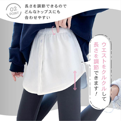 付け裾 つけ裾 フェイクレイヤードシャツ レディース 女性 テールカット 商品画像3