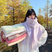 マフラー ストール レディース メンズ 無地 シンプル カラバリ豊富 あったか 防寒 かわいい ヘビロテ 冬 お出かけ