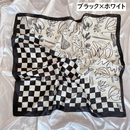 スカーフ レディース 女性用 70cm角 首元 アレンジ 商品画像4