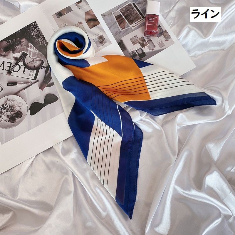 スカーフ レディース 女性用 70cm角 首元 アレンジ 商品画像5