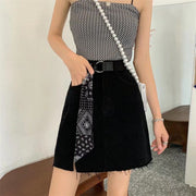 ベルト スカーフベルト レディース 女性 ファッション雑貨 おしゃれ ペイズリー柄 かわいい キュート エレガント ワンポイント ブラック グリーン